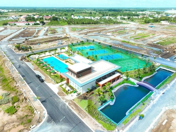 Khu thể thao 1 ha hiện đưa vào khai thác, đón khách đều đặn.