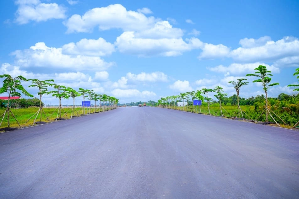 Một góc đường Lương Hòa Bình Chánh qua dự án.